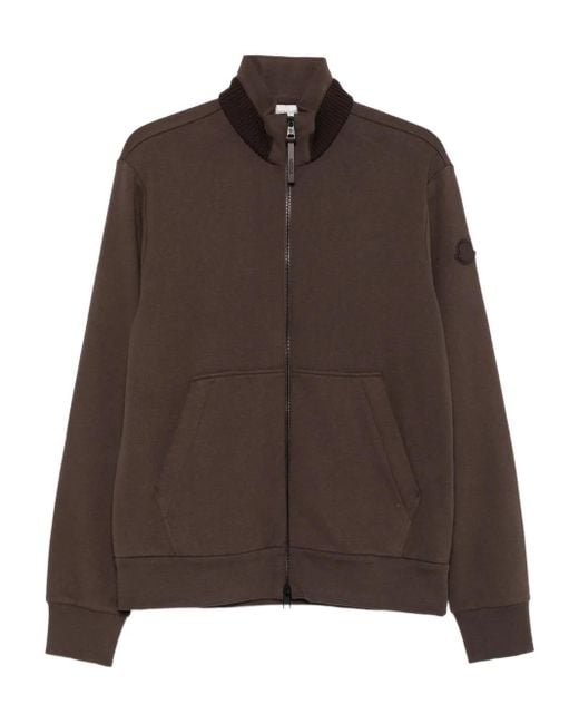 Moncler メンズ ブラウン ジップアップ カーディガン