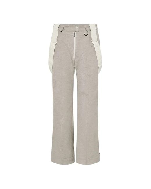 Yves Salomon Gray Logo-Strap Ski Pants