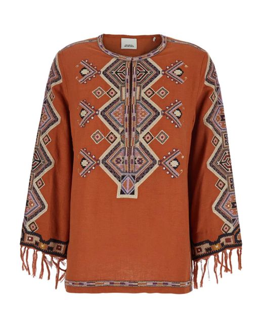 Blusa Zelda Isabel Marant de color Brown