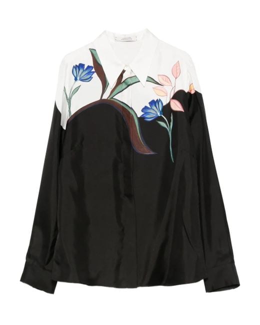 Dorothee Schumacher Blouse Met Bloemenprint in het Black