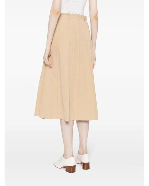 Rejina Pyo Natural Noor Pleated Midi Skirt