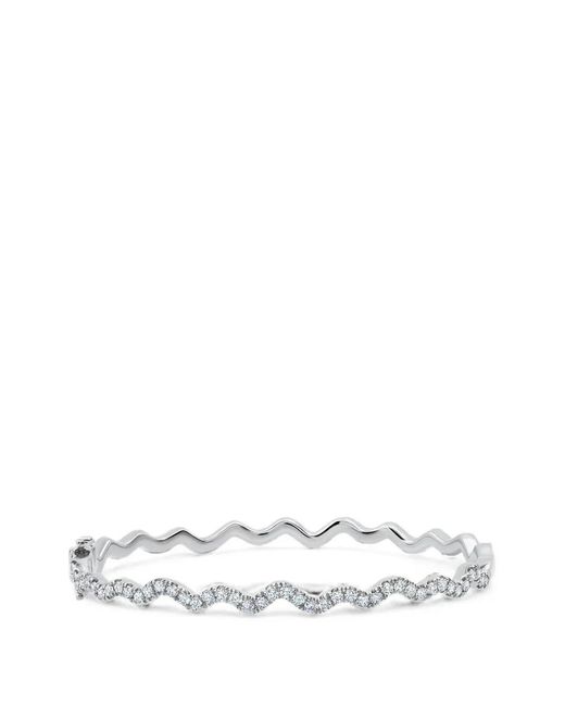 Graziela White Rio Diamond Bangle Bracelet