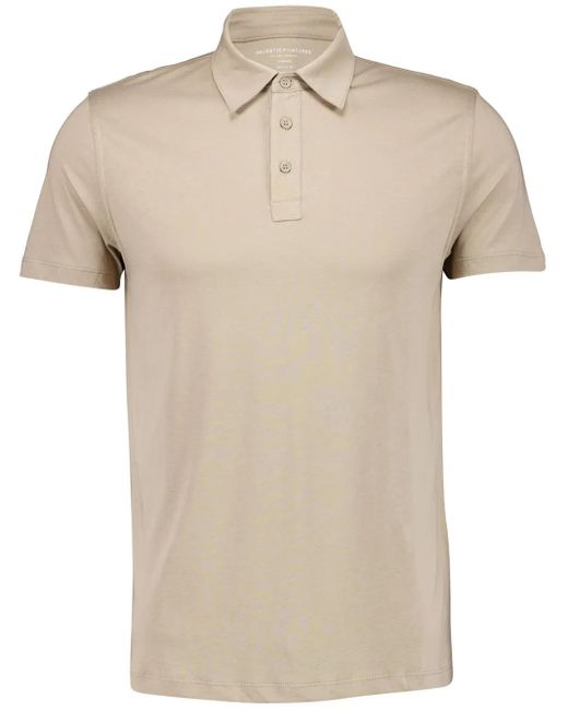 Majestic Filatures Natural Short-Sleeve Polo Shirt for men