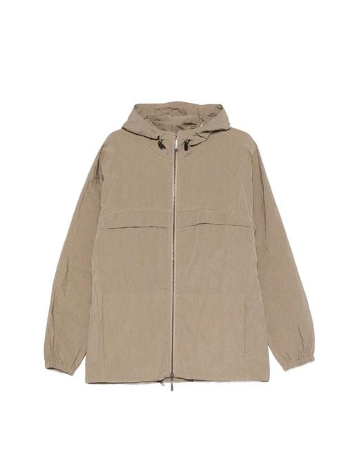Masnada Natural Zip Closure Hooded Jacket for men