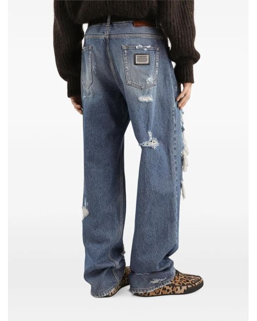 Dolce & Gabbana Blue Pantalon En Jean for men