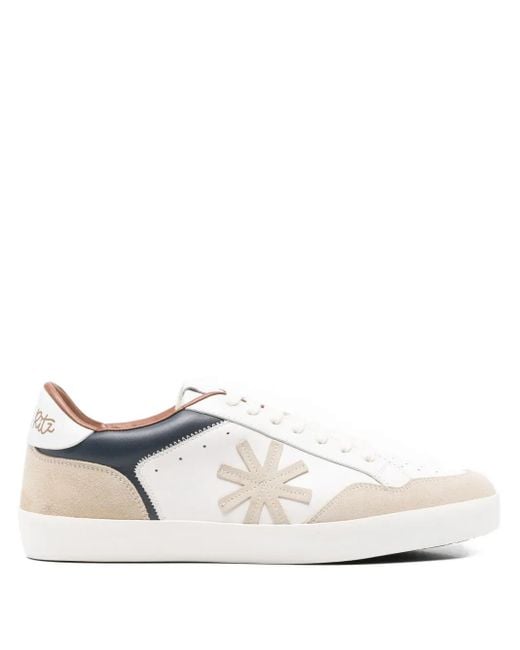 Manuel Ritz White Star-Appliqué Sneakers for men