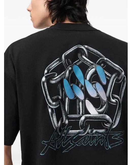 AllSaints Black Affix T-Shirt for men