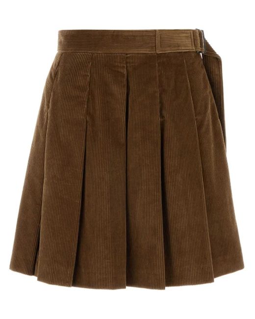 Weekend by Maxmara Brown Zucca Mini Skirt