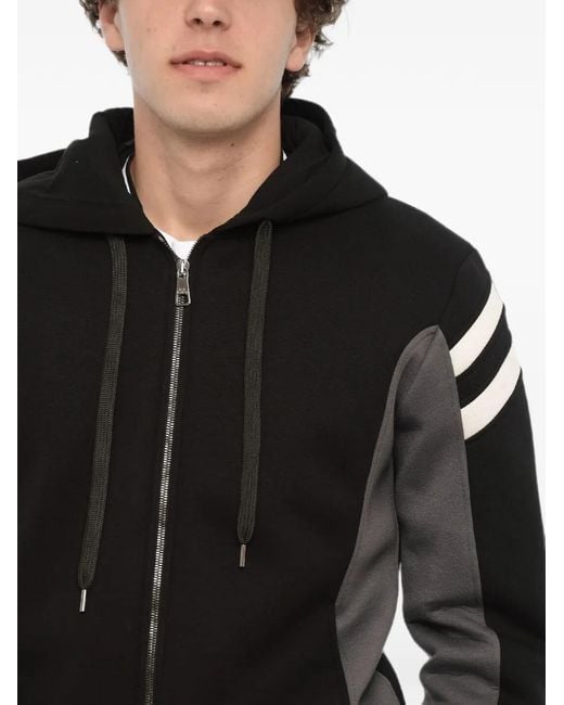 Neil Barrett Black Modernist Panelled And Hoodie for men