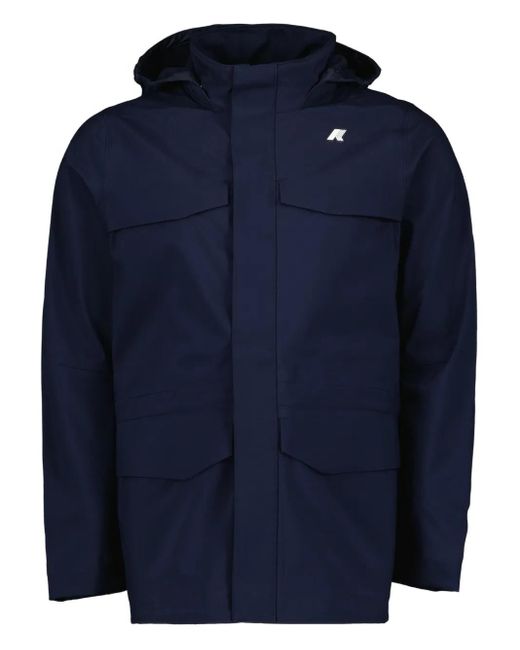 K-Way Blue Manphy Bonded Parka for men