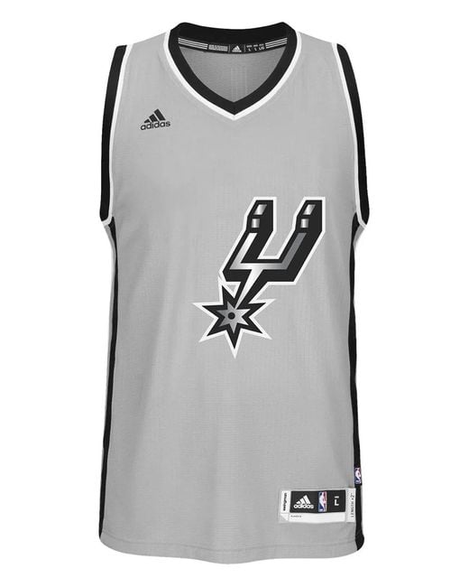 Adidas Gray V-Neck Swingman Jersey for men