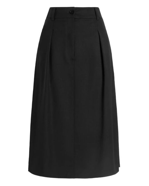 Dolce & Gabbana Black Bi-Stretch Sallia Skirt