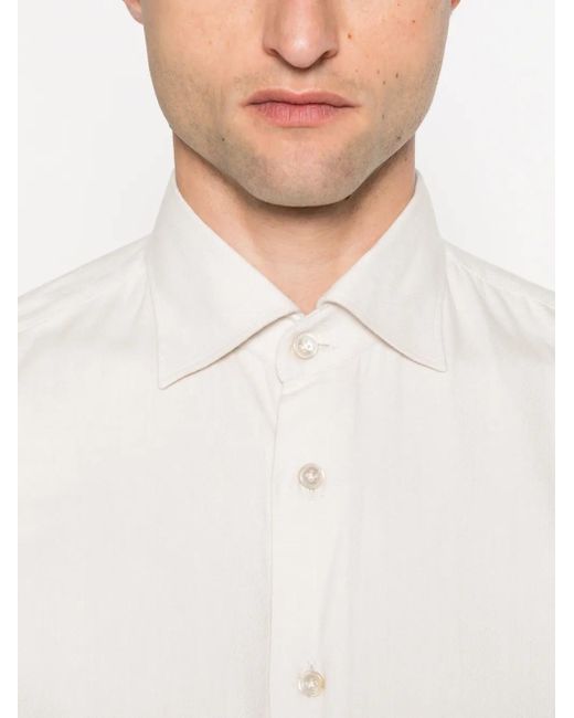 Eleventy Button-Down Overhemd in het White voor heren