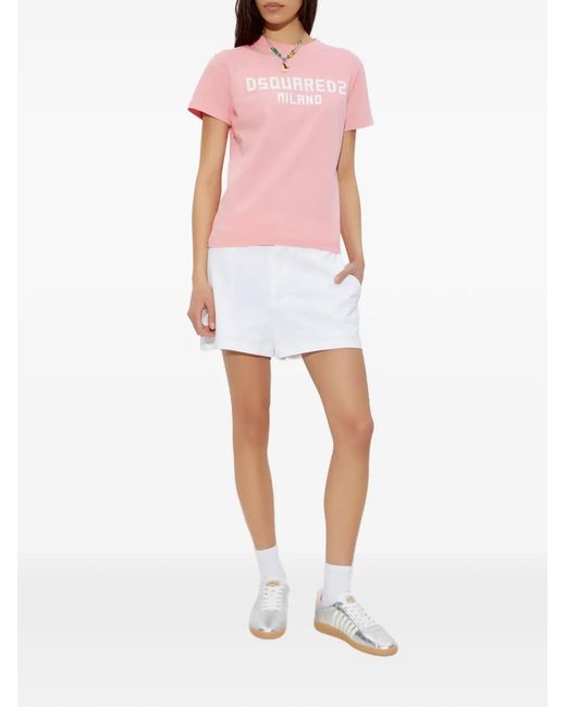 DSquared² White Pocket Shorts