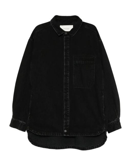 Entire studios Black Herculean Denim Jacket