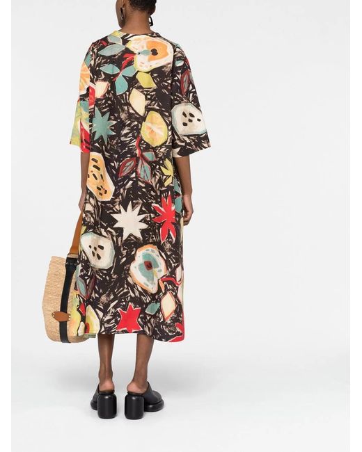 Sofie D'Hoore Jurk Met Fruitprint in het Black