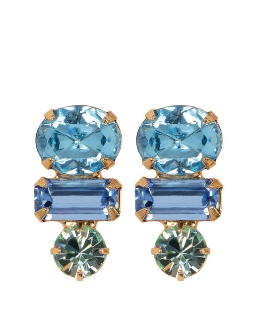 Jennifer Behr Blue Patricia Crystal-Embellished Earrings