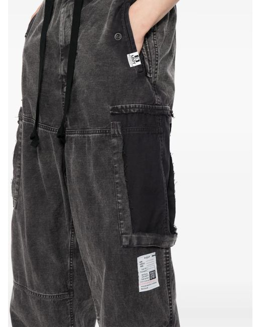 Maison Mihara Yasuhiro Black Cotton Cargo Pants for men