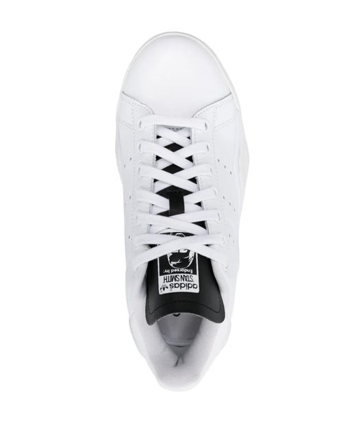 Adidas White Stan Smith Millecon W Lot-Top Sneakers