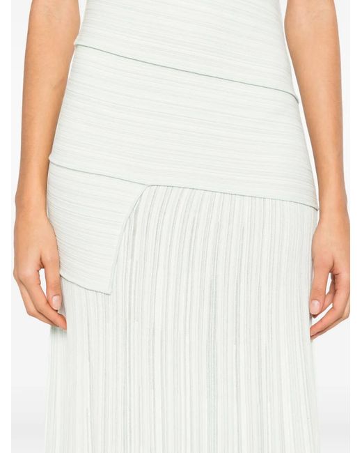 Proenza Schouler White Federica Pleated Maxi Dress