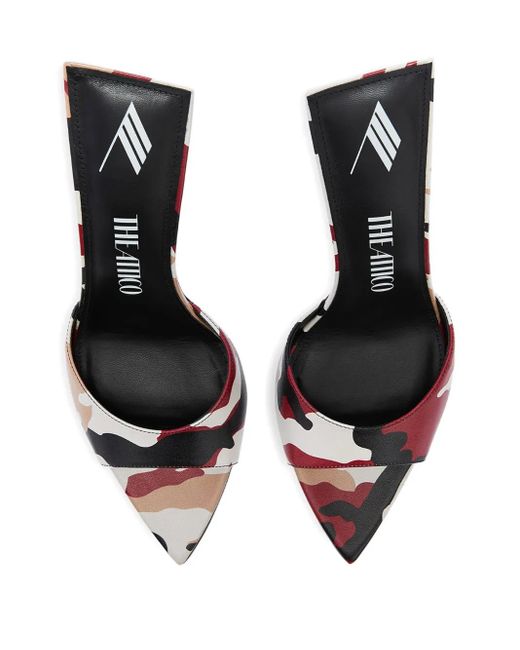 The Attico Metallic 95Mm Camouflage-Print Sandals