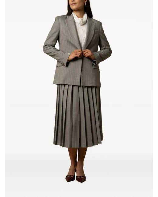 Kocca Gray Gisberta Single-Breasted Blazer