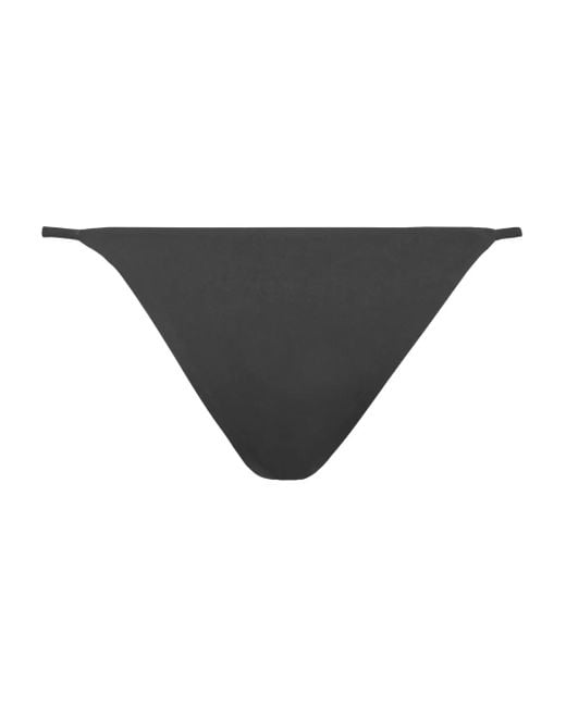 Philipp Plein Black Swimwear Bottom Slip Crystal
