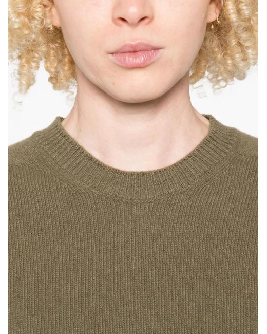 Top Mouse de lana con cuello redondo Sofie D'Hoore de color Green