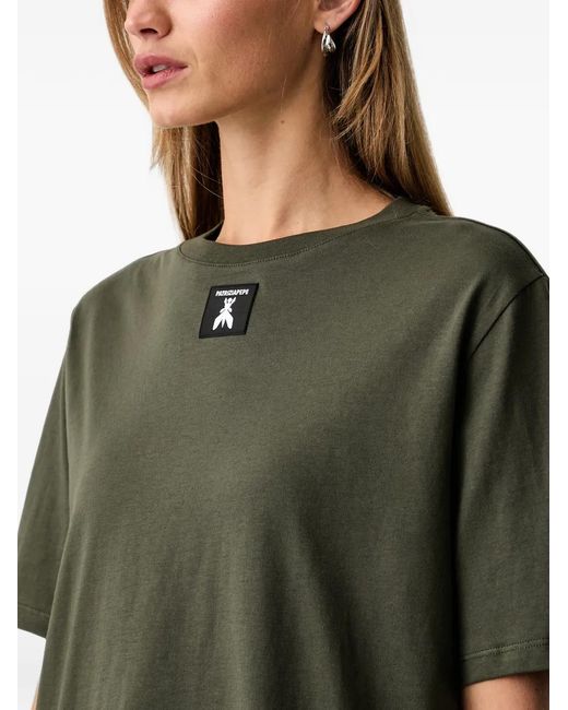 Patrizia Pepe Green Logo-Patch T-Shirt