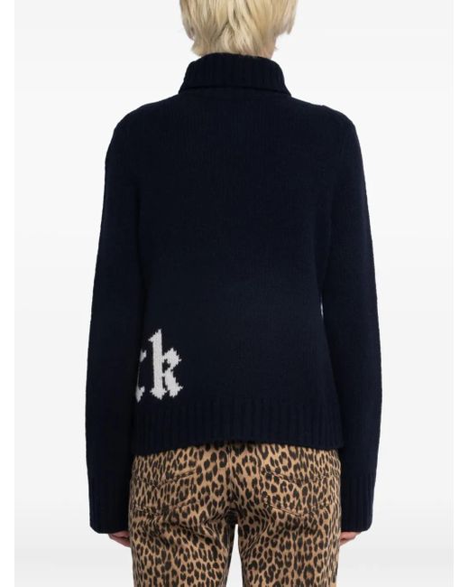 Maglione Nalma A Collo Alto di Zadig & Voltaire in Blue