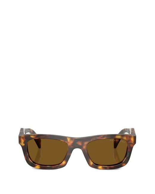 Prada Brown Sunglasses With Prada Logo