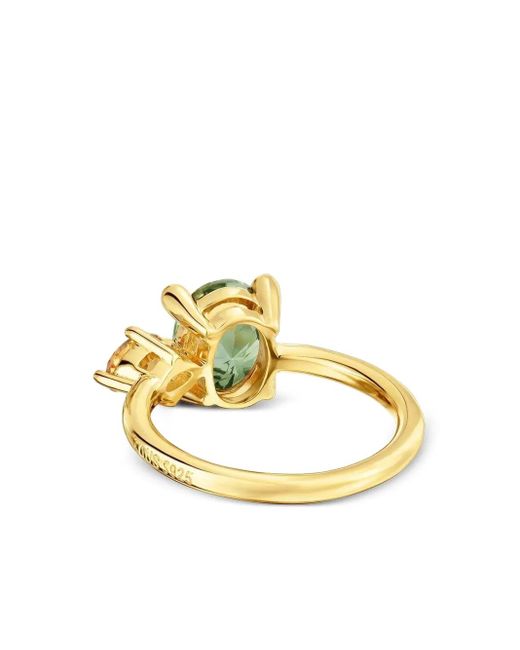 Tous Ring Verfraaid Met Kristallen in het Metallic