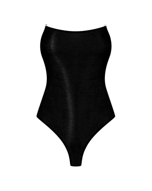 Maison Close Black La Femme Amazone Bodysuit