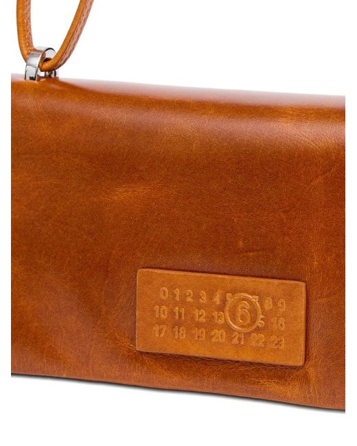 MM6 by Maison Martin Margiela Brown New Numeric Shoulder Bag