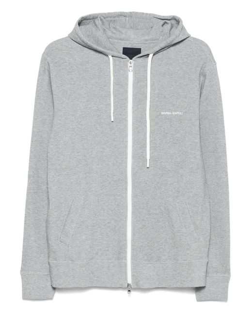 メンズ Barba Napoli Zip-up Hoodie Gray