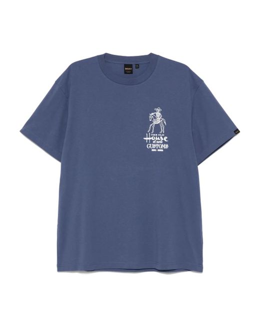 Deus Ex Machina Blue Seoul Address T-Shirt for men