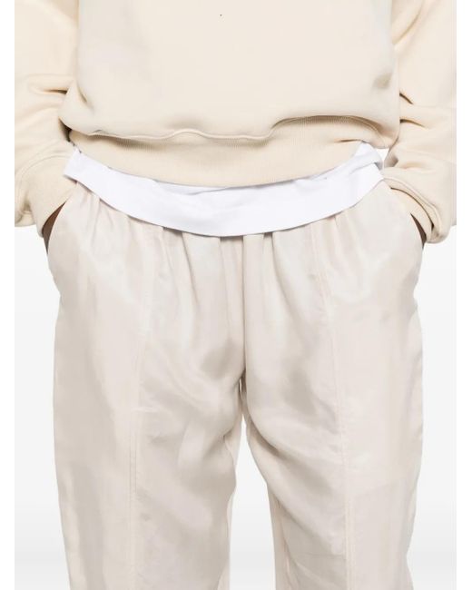 Isabel Marant Natural Zaylee Drawstring-Fastening Trousers