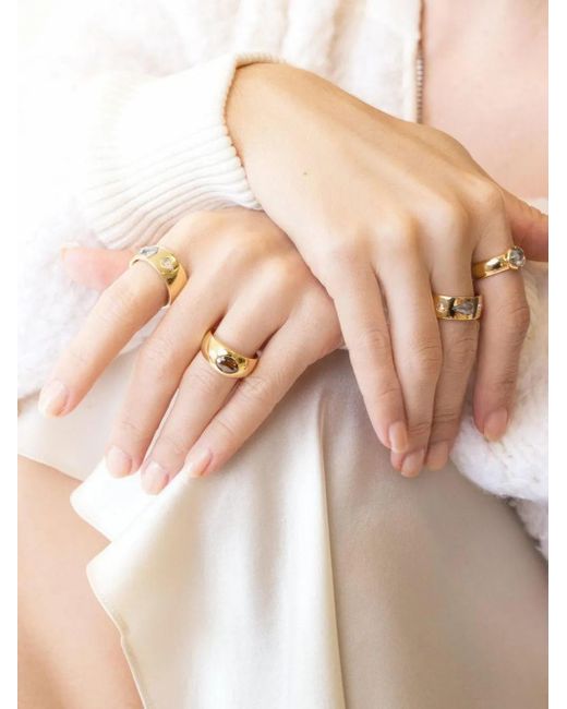 Nimo With Love Metallic 18K Chubby Diamond Ing