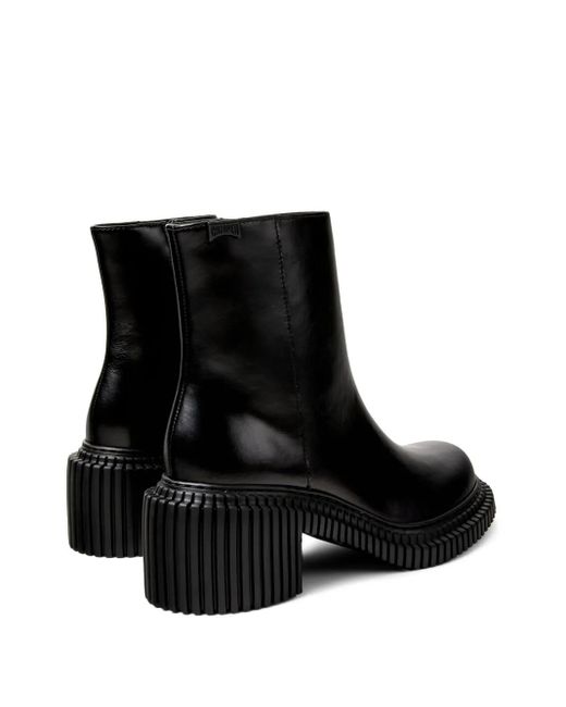 Camper Black 70Mm Pix London Ridged-Sole Boots