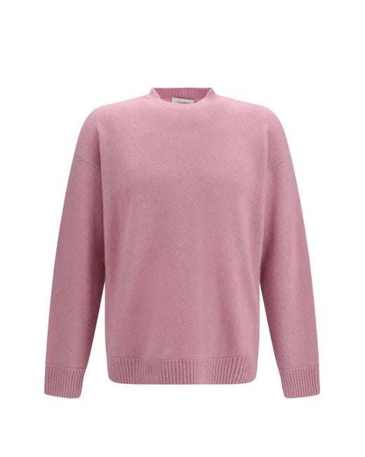 Pull À Bords Côtelés Laneus pour homme en coloris Pink