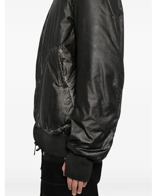 69 Black High Neck Padded Jacket for men