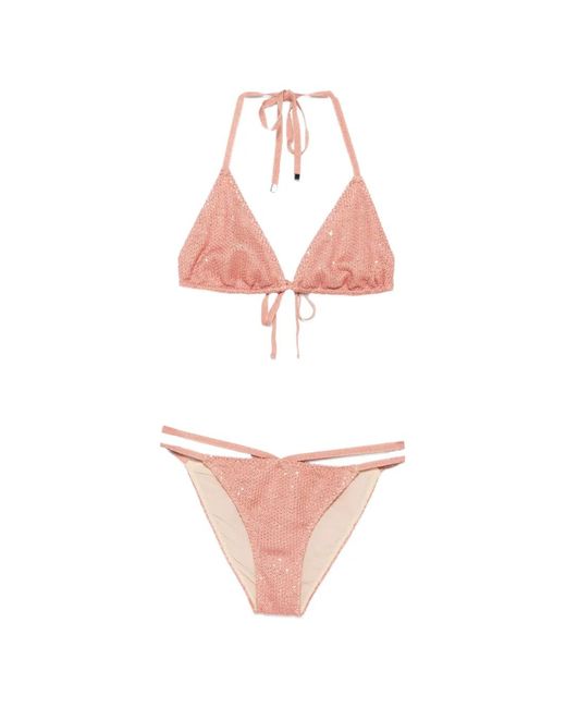 Circus Hotel Pink Embellished Bikini