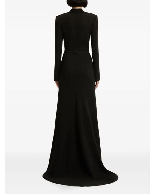 Oscar de la Renta フローラル ドレス Black
