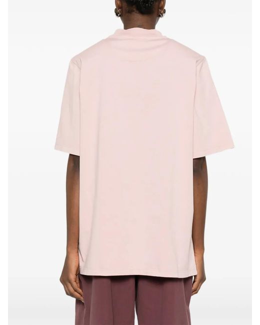 The Attico Pink Crew-Neck T-Shirt