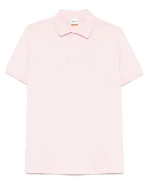 Aspesi Pink Cotton Polo Shirt for men