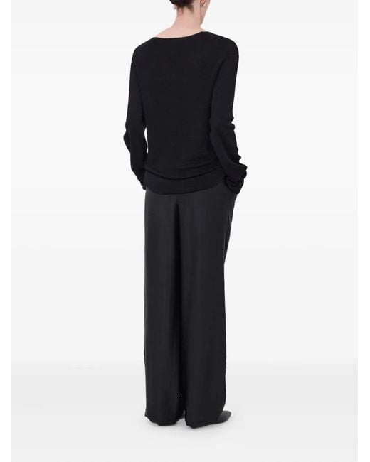 Loulou de Saison Saya Trui Met V-Hals in het Black