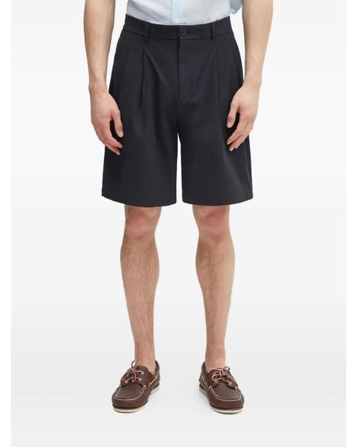Shorts Benn Con Pieghe di Norse Projects in Black da Uomo
