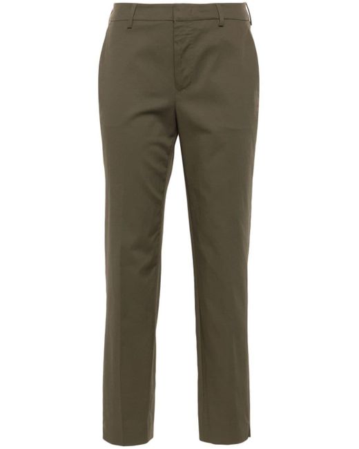PT Torino Green Tapered-leg Tailored Trousers