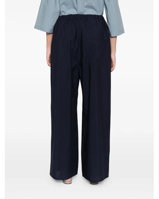 Sofie D'Hoore Blue Pavon Elasticated-Waist Palazzo Pants