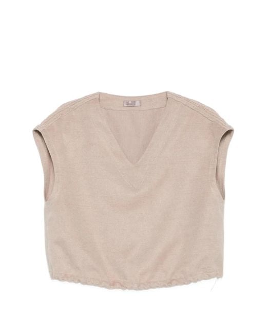 Herno Natural V-Neck Vest